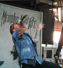 seanasaur:  Matty Mullins, The vocalist for Memphis May Fire, on Warped Tour 2012.