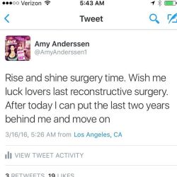 Let’s get this done and bring Amy back