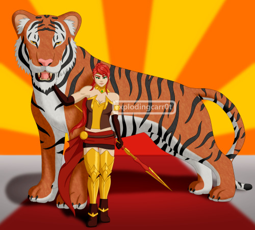 Happy New Year! I’ve always thought of Pyrrha’s spirit animal as a tiger.