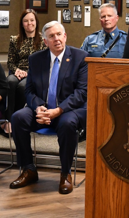 Mike ParsonGovernor of Missouri Mike and his unique sock choices.