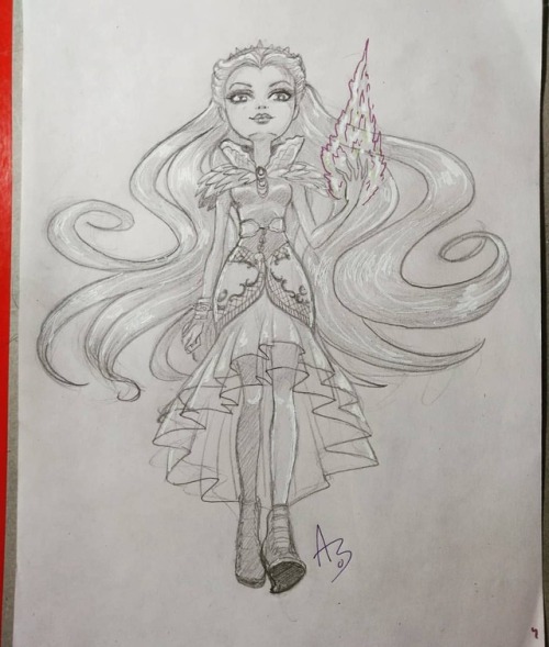 Raven Queen - Evil Queen - Ever After High #ravenqueen #evilqueen #everafterhigh #eah #raven #pencil