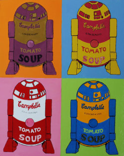 scottpatrick:  R2D2 tomato soup Andy Warhol 