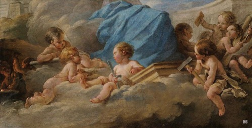 Porn photo hadrian6:  Cupids on Clouds - Allegory of