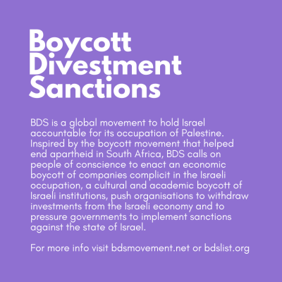stay-human:This is a non-exhaustive list of brands to boycott if you would like to participate in the Palestinian call for global Boycott, Divestment, Sanctions (BDS) against the Israeli occupation. I’ve excluded security, construction, etc. firms