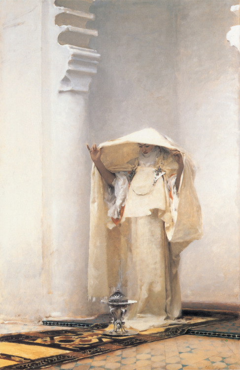 artistic-depictions:Fumee d’Ambre Gris, John Singer Sargent, 1880, oil on canvas