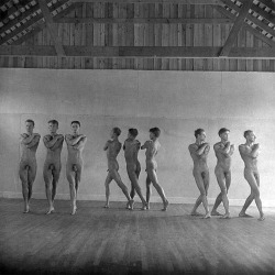 maleinstructor:  Ted Shawn and his Men Dancers.Ted Shawn (1891 — 1972), was one of the first notable male pioneers of American modern dance. He created the Jacob’s Pillow Dance Festival.