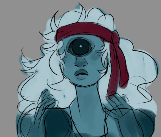 deadwooddross:  stenuniverse replied to your post:What do you think Sapphire has under her bangs?…*BANGS FISTS ON TABLE* ONE EYE ONE EYE ONE EYE ONE EYE ONE EsapphEYEre am i RIGHT