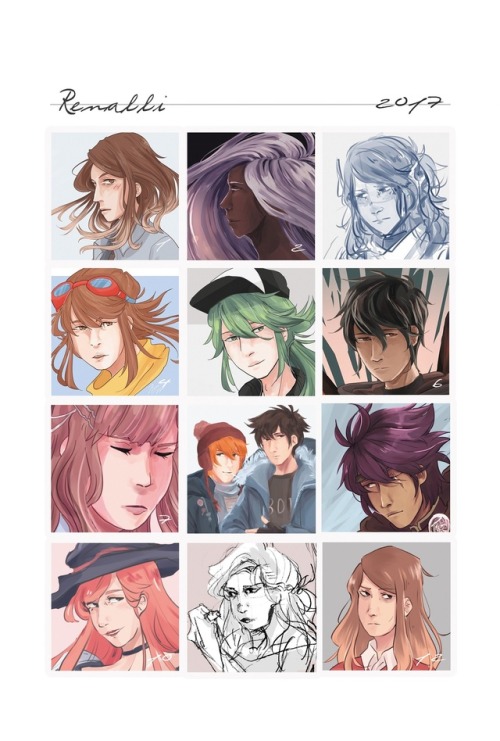 Summary of 2017! (year 4)very, very very few illusts this year OTL also, ¾ portrait hell,,,,