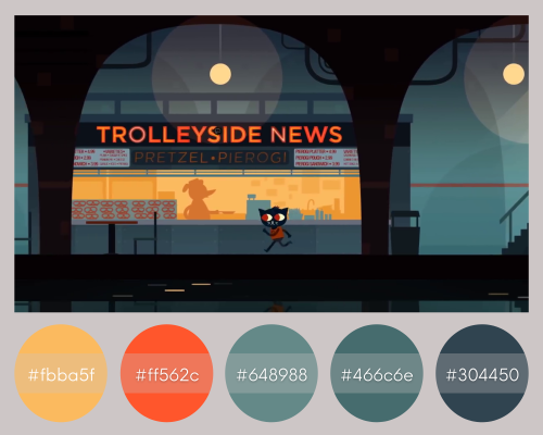 bergwerkderbilder:Night in the Woods in Palettes