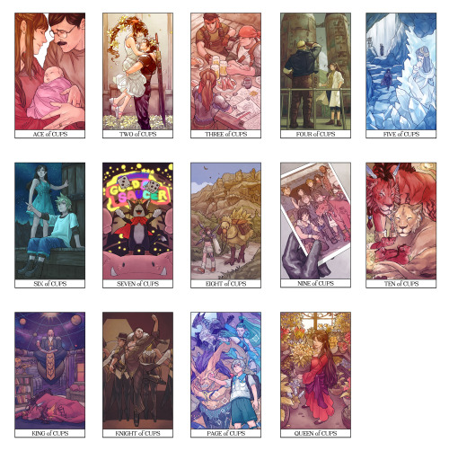 So, the FFVII full tarot deck sold out twice before I had a chance to advertise, but they’ll hopeful