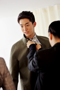 koreanmalemodels:  Nam Joohyuk, behind the scenes of The Studio K lookbook S/S 2014