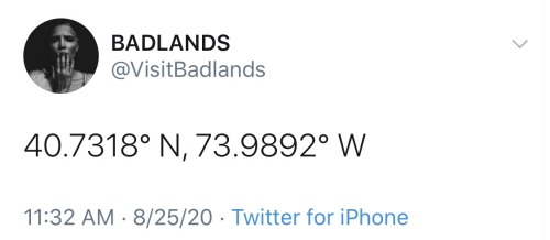 coordinates to Webster Hall