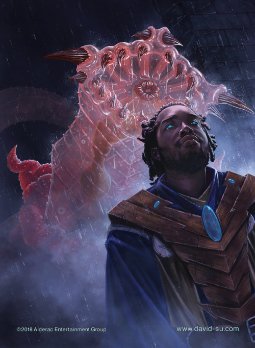 Spectral Worm by David SuA card illustration done for Thunderstone: Quest’s first expansion &l