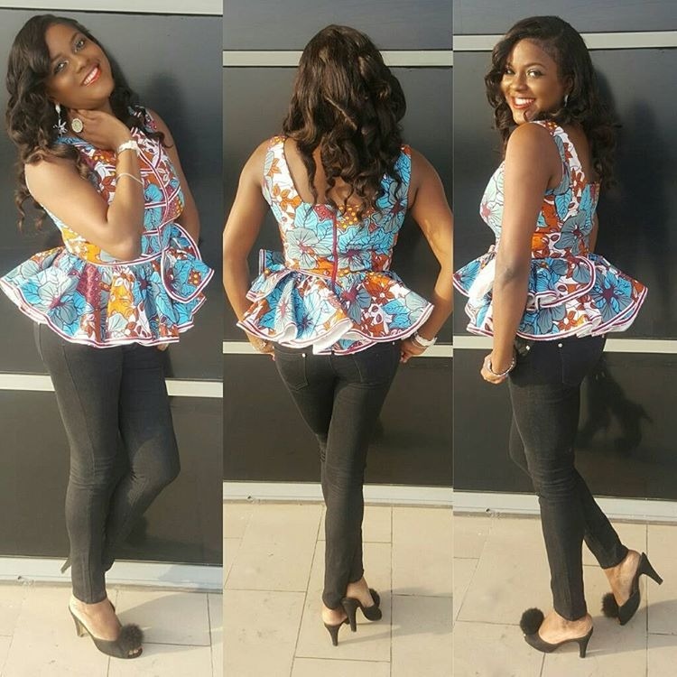 sleeveless ankara tops