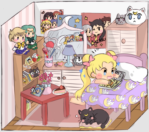 shiny-jolteons:usagi’s room