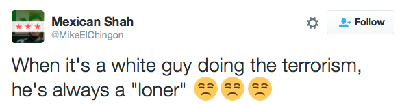 micdotcom:  It’s not just irresponsible to call white terrorists “loners”