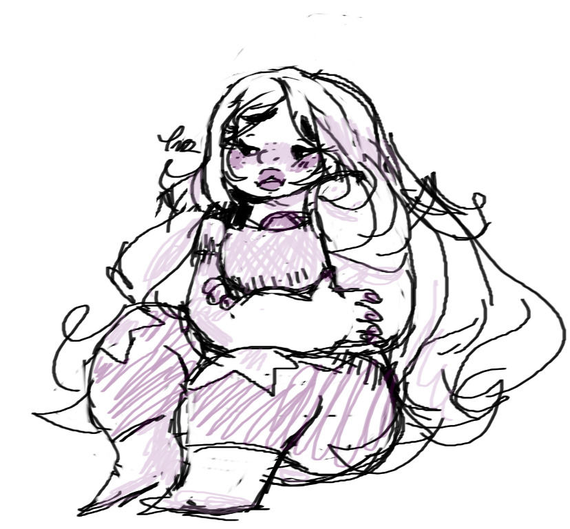 escl-ert:  I kinda wonder if amethyst misses being the gem baby of the group…