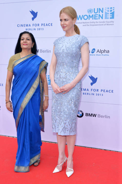 ava-flower: Nicole Kidman Elie Saab Couture Spring summer 2013 at the “Cinema for Peace” dinner at