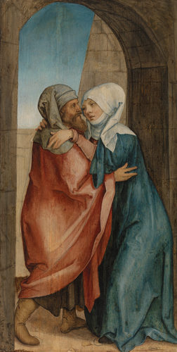 the-barnes-art-collection: Meeting of Joachim and Anna at the Golden Gate by Hans von Kulmbach, The 