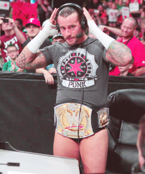 Would have been so hot to see him come out with nothing on but his WWE Championship around his waist