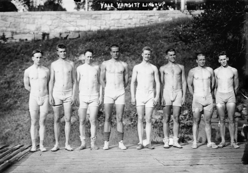 Yale Varsity Line-Up (Rowing)ca. 1910–15Photo: Bain News ServiceGlass negativeLibrary of Congress, P