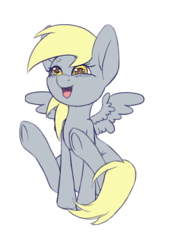 paperderp:  Happy Derpy Chibi by SpectrumStrings