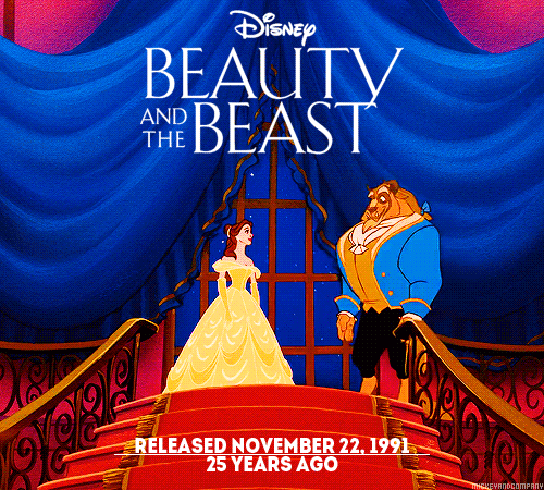 mickeyandcompany: November 22, 1991 - The 30th Disney animated feature film, Beauty and the Beast, i