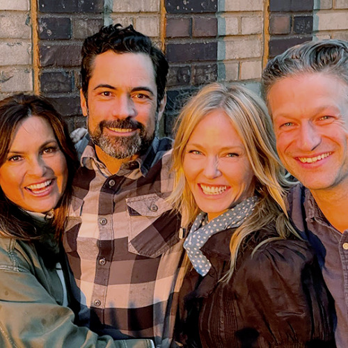 proofinyou: Mariska Hargitay, Danny Pino, Kelli Giddish, and Peter Scanavino in Manhattan, New York 