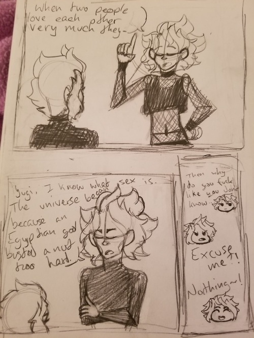 A sketch dump because lining ruins everything ft a random Yandere girl, a funny comic from discord w