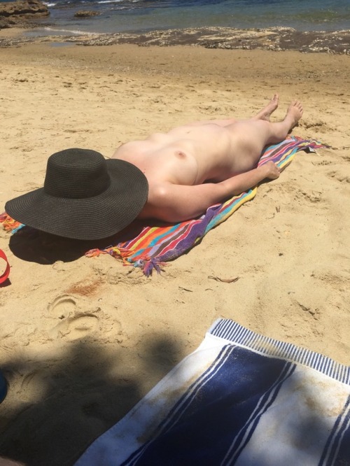 Nudist at Cobblers Beach Sydney