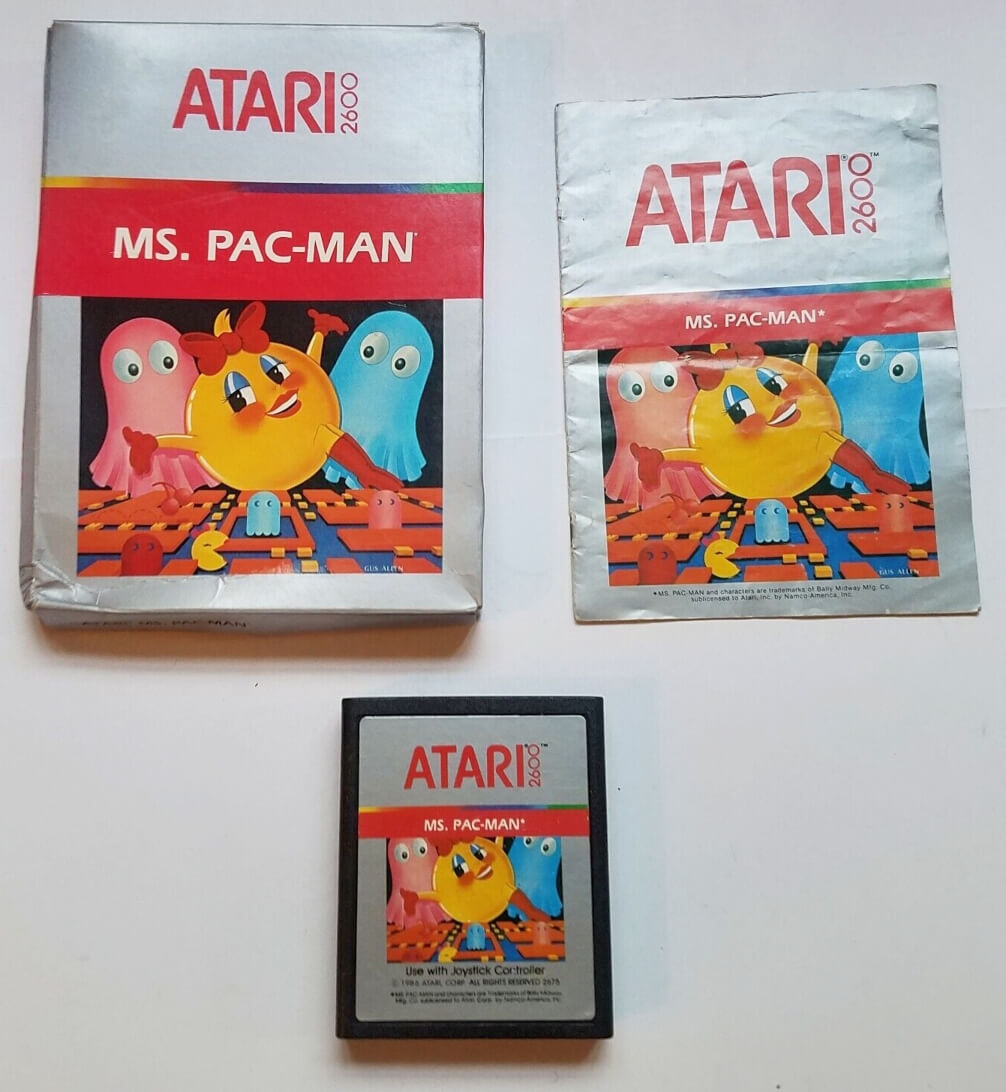 <p>Ms. Pac-Man Atari 2600 game cartridge</p>