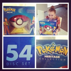 jessketchum:  MY BOYFRIEND IS BETTER THAN YOURS! Complete season 1-9 of Pokemon in a super giant limited edition Pokeball mould! Happy anniversary to me 😘 #pokemon #anniversary #present #heritagecollection #pokeball #limitededition  WHOA