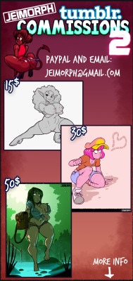 jeimorph:  *Updated! Feeling like opening up to more variety of offerings as some have requested! *Hello! I wanted to see if any of you guys wanted me to draw some stuff for you! Looking to do sketches and lineart this time, if your’e interested in