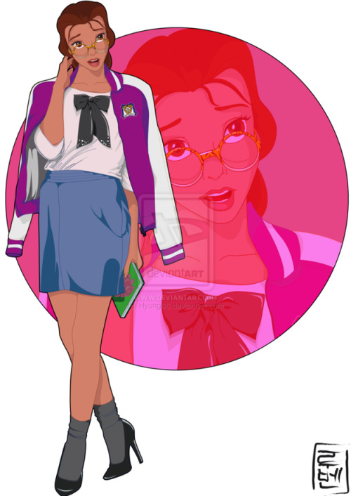 disneybound:Disney Characters as College Students by Ruben