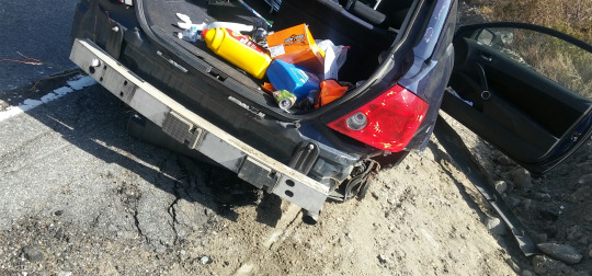 therandomninjakitty:  I almost died today. We were driving downhill when we hit a