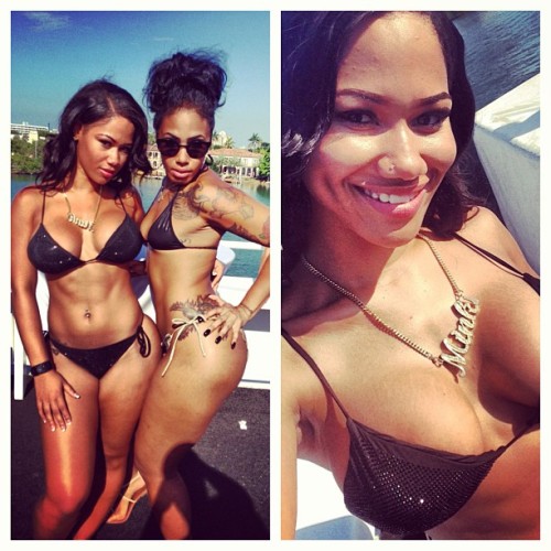 kingzluvsbigbootyqueenz-deactiv:  Daffini Evans & Kitti Kouture 
