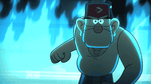 gravityfallsrockz: Grunkle Stan punching moments