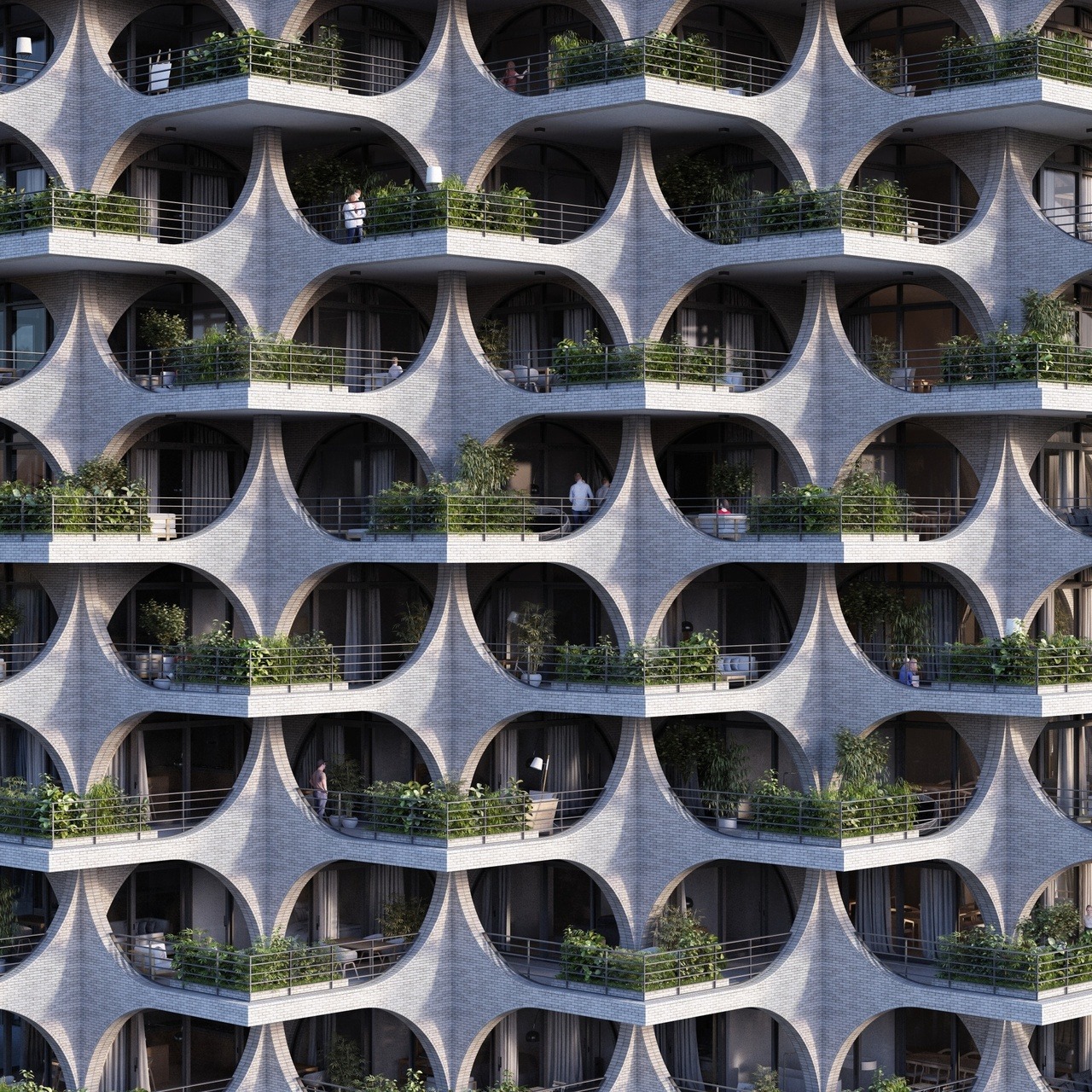 arkitekcher:Tel Aviv Arcades | PendaLocation: Tel Aviv, IsraelLearn More: Archdaily