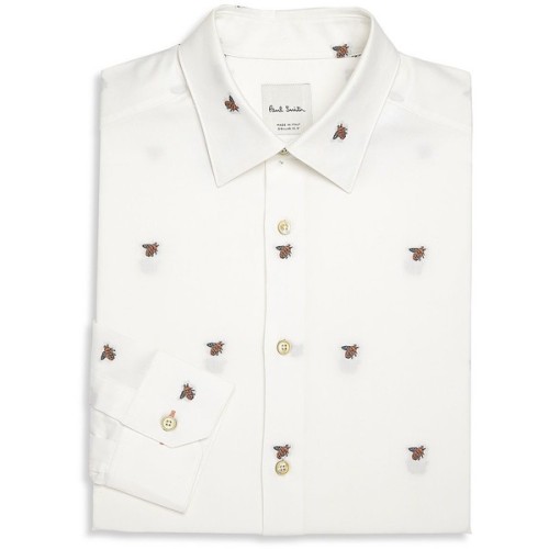 Paul Smith Bee Embroidered Shirt ❤ liked on Polyvore (see more men s regular fit shirts)