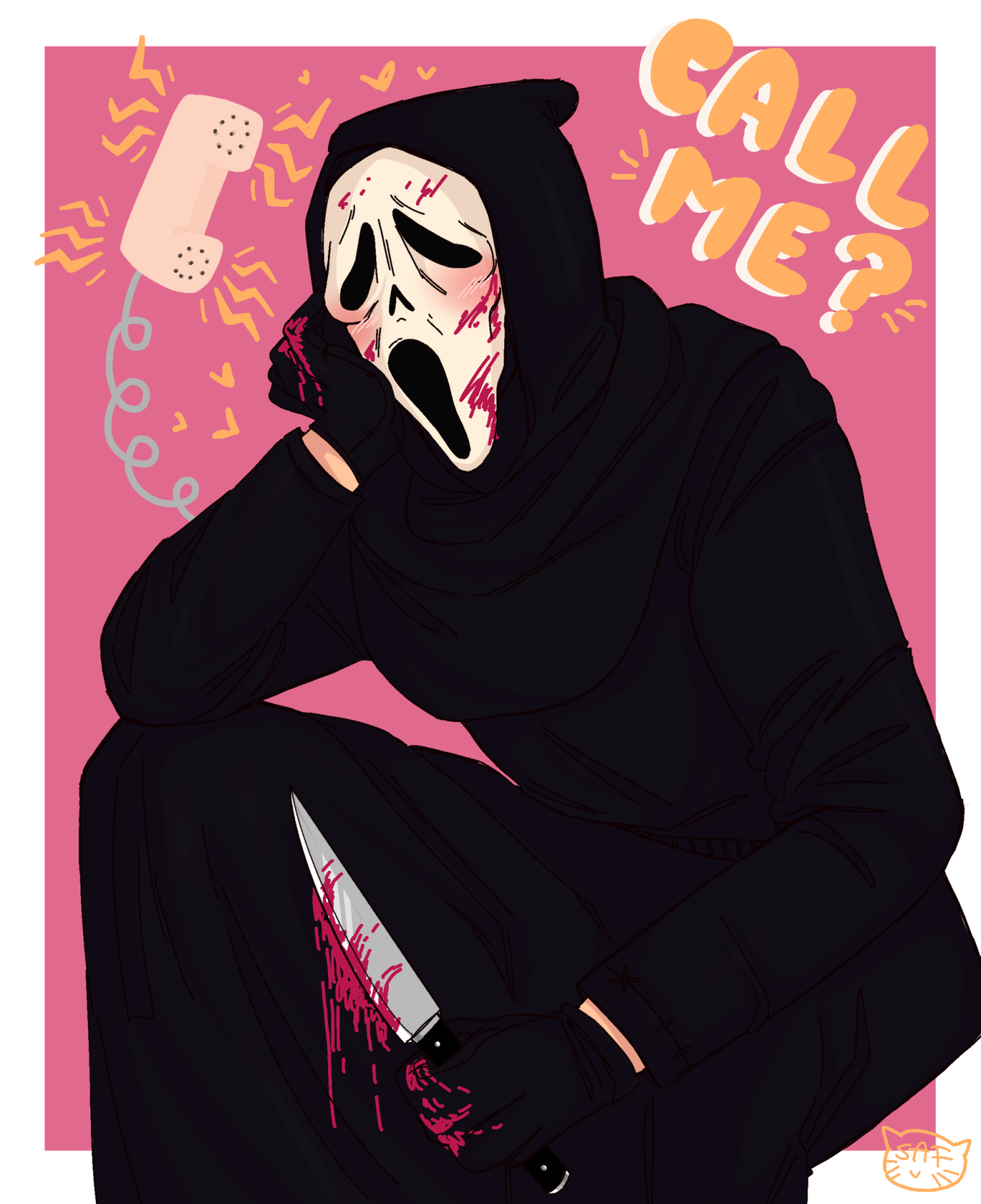 saffi-e:noooo pls dont kill me mr ghostface ur sooo sexy aha