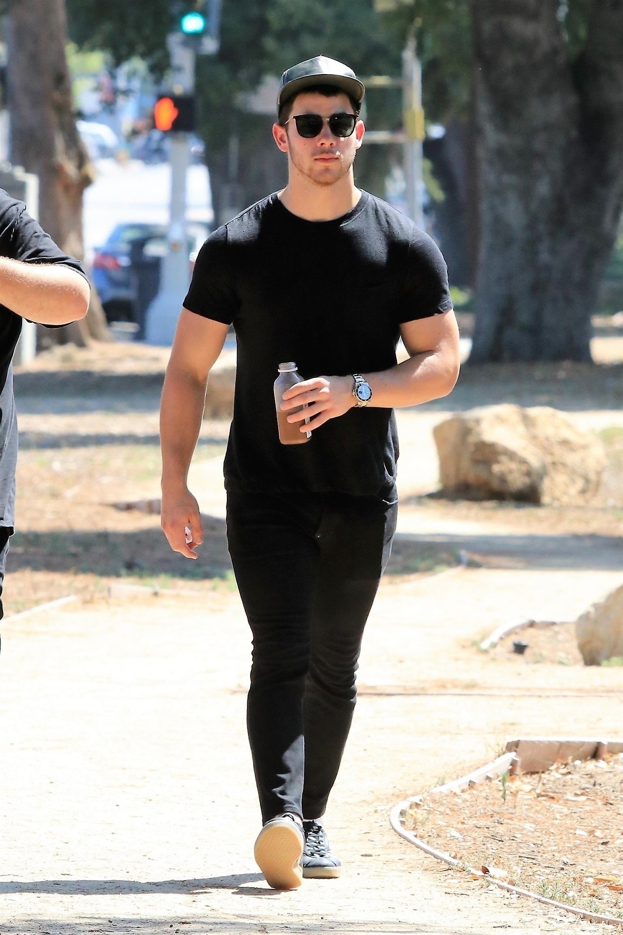 jobrosnews:September 06: Nick Jonas spotted out in Studio City in Los Angeles, California.