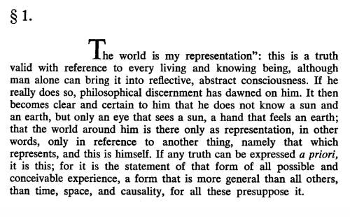 funeral:Arthur Schopenhauer, The World as Will and Representation