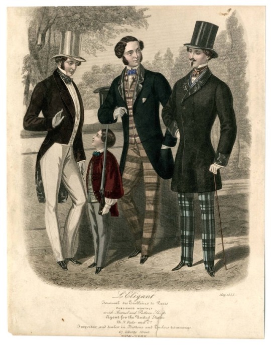 The Indifferent Century — Just some early 1850s men's fashion 