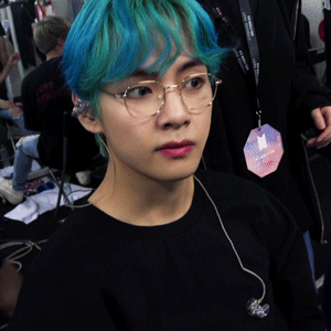Taehyung X Blue Hair For @jkvjimin[ Cr: 0613data, Namuspromised ]