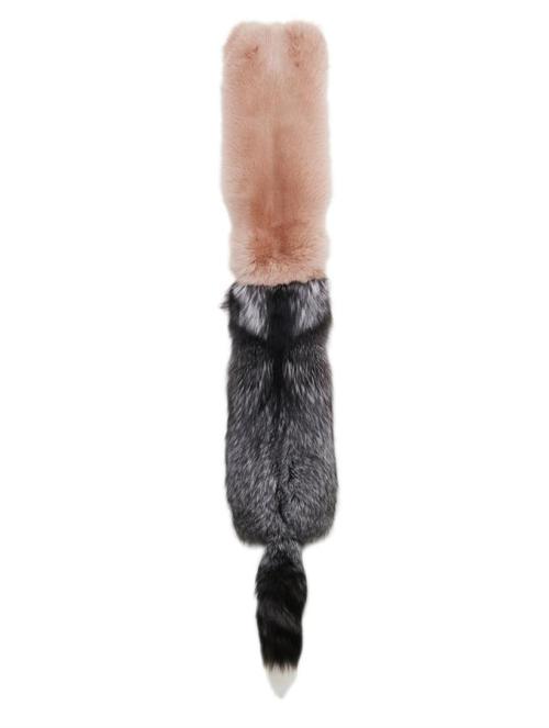 Alexander McQueen Bi-colour fur stole 