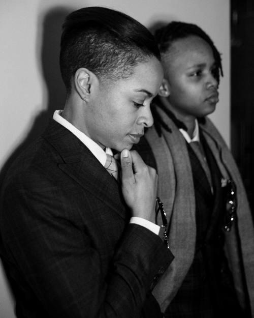 daphergents:  Deep in thought 👥💭  #DapHerGents #Portraits 📷 @thestreetsensei  (at New York, New York)