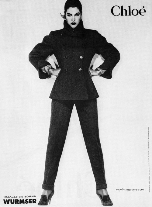 Super Seventies — Chloe fashion advertisement, 1979