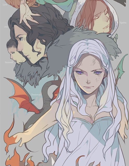 arkhane:  A Song of Ice and Fire, art by joscomie // Tumblr!
