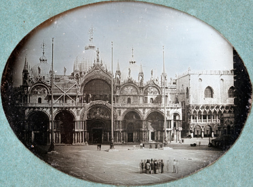 The ‘Frenchman’. Venice. St. Mark’s and the Piazza, 1845. Quarter-plate daguerreotype. The ‘Fr