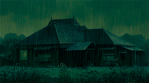 origem: my neighbor totoro [となりのトトロ ] + nature & rain